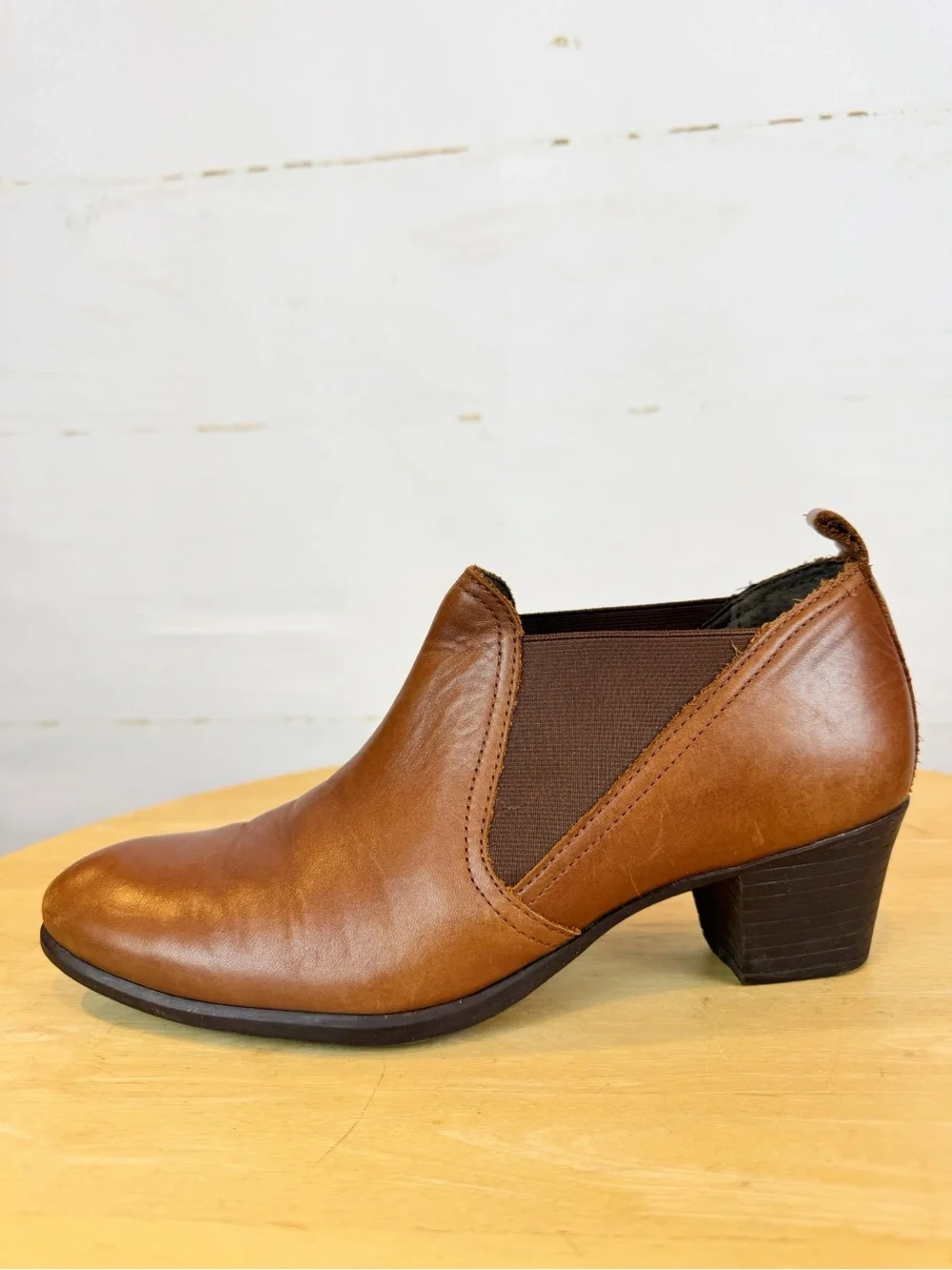 Munro | Leather Pull-On Ankle Bootie, 9.5